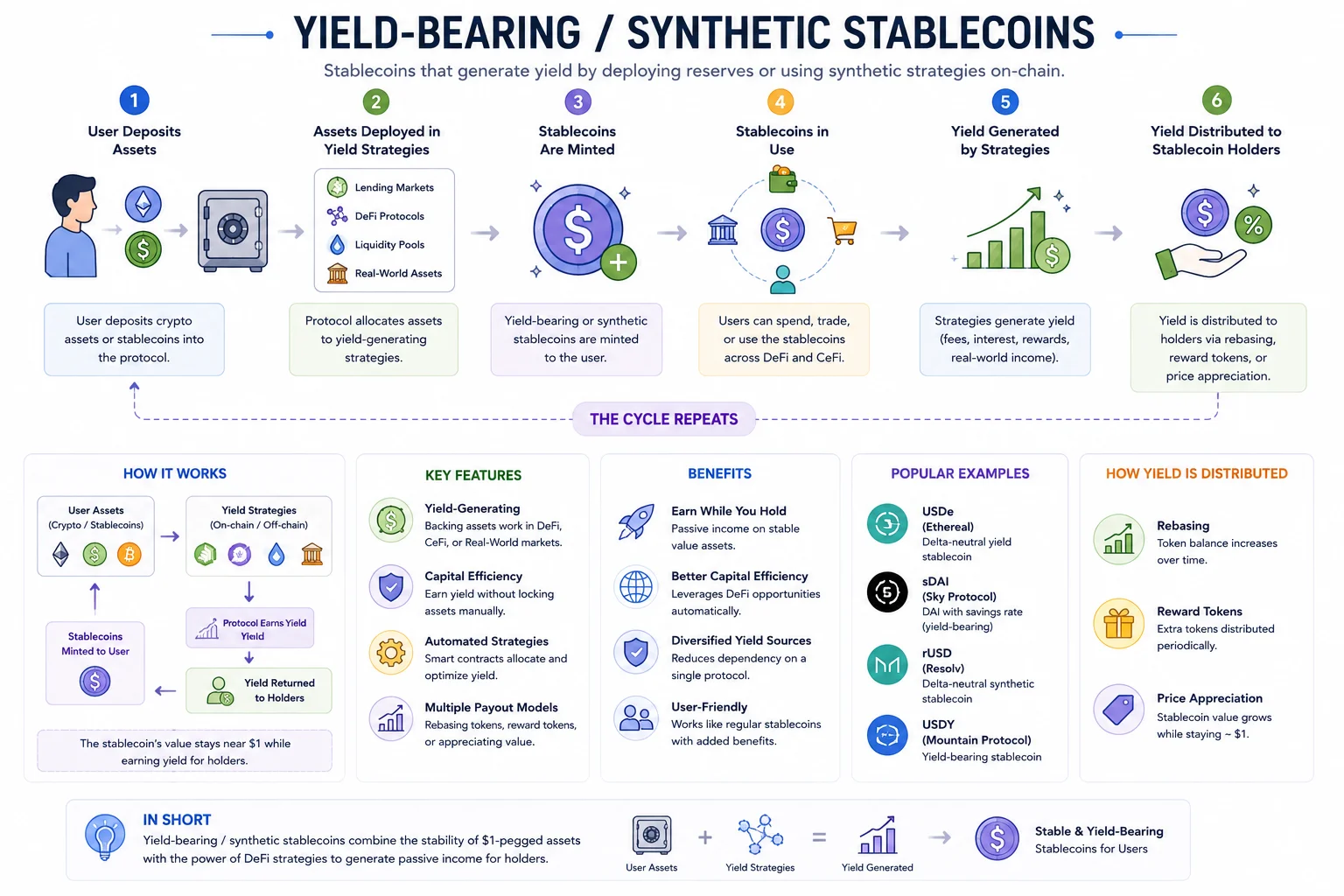 Yield-Bearing & Synthetic Stablecoins